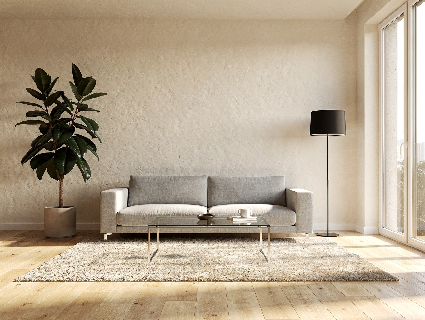 Modern interior design featuring high-end lifestyle furniture